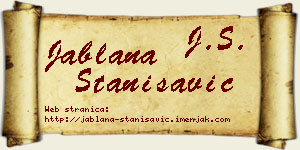 Jablana Stanisavić vizit kartica